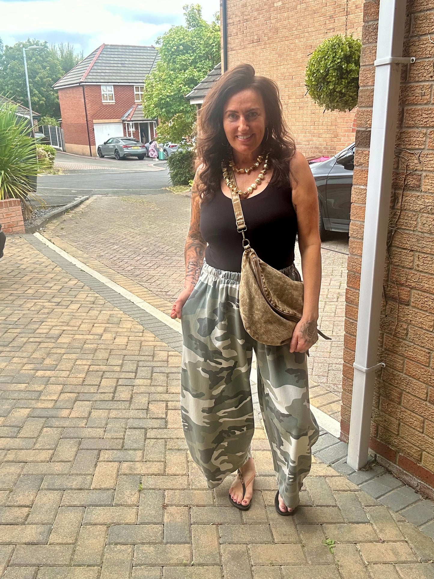CAMO JERSEY TROUSER