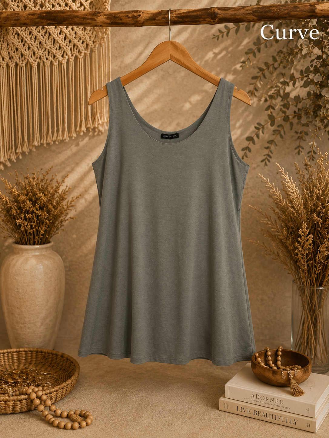 SCOOP NECK VEST CURVE