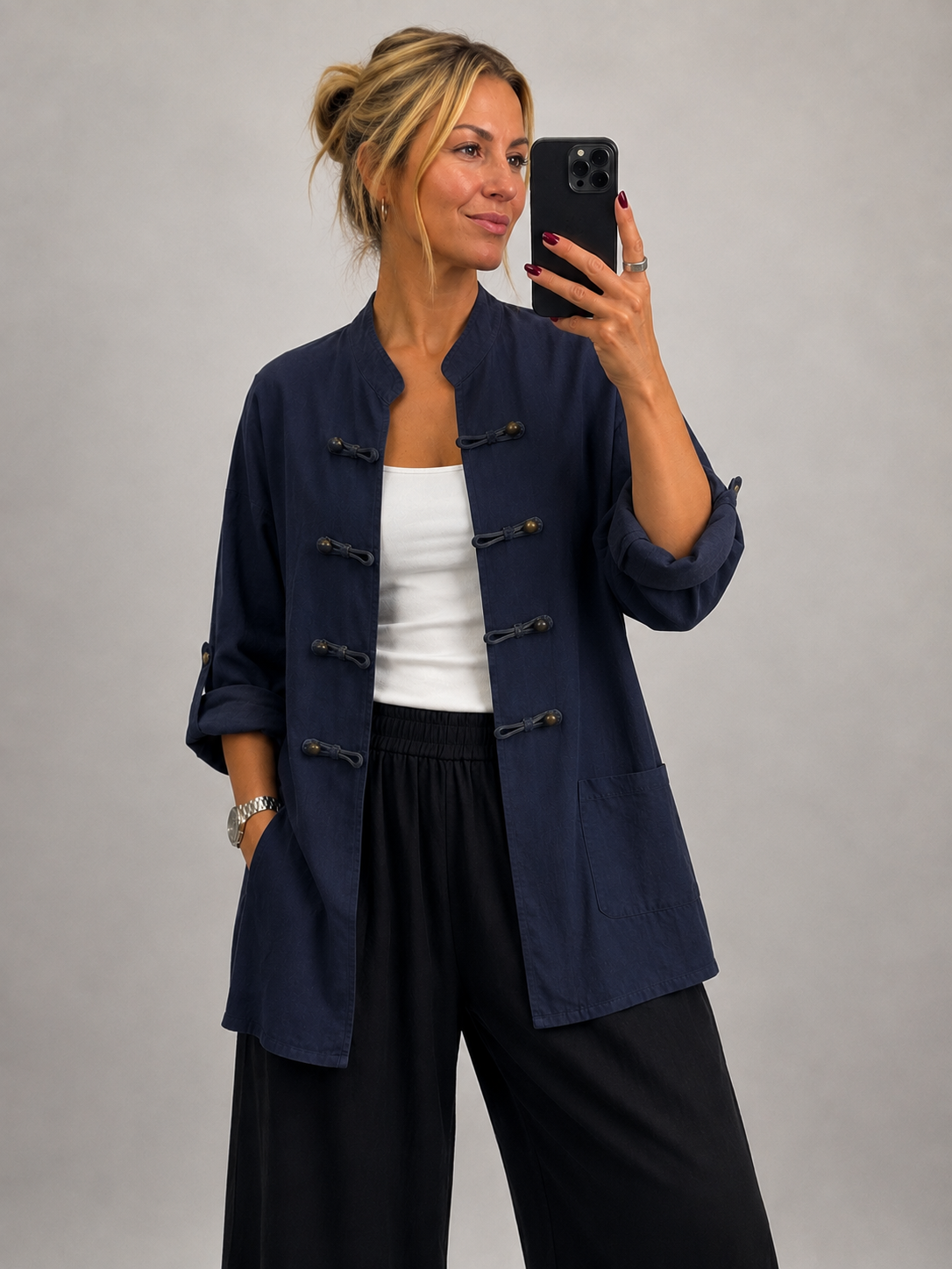 MILITARY STYLE LONGLINE SHACKET