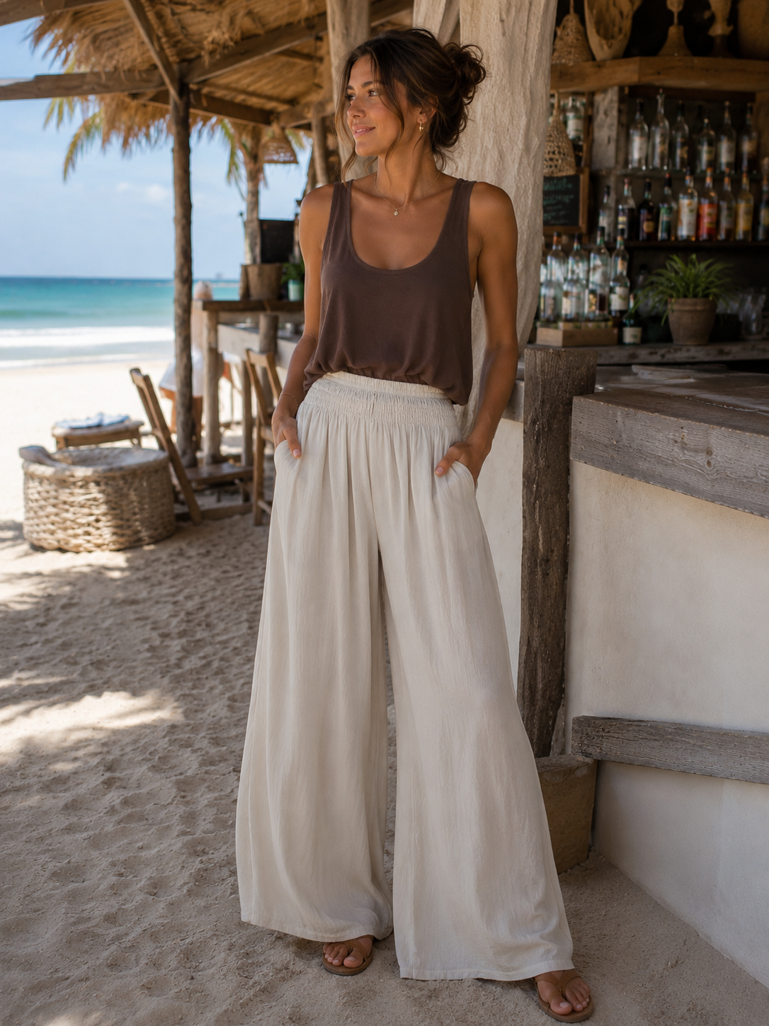SCOOP NECK VEST