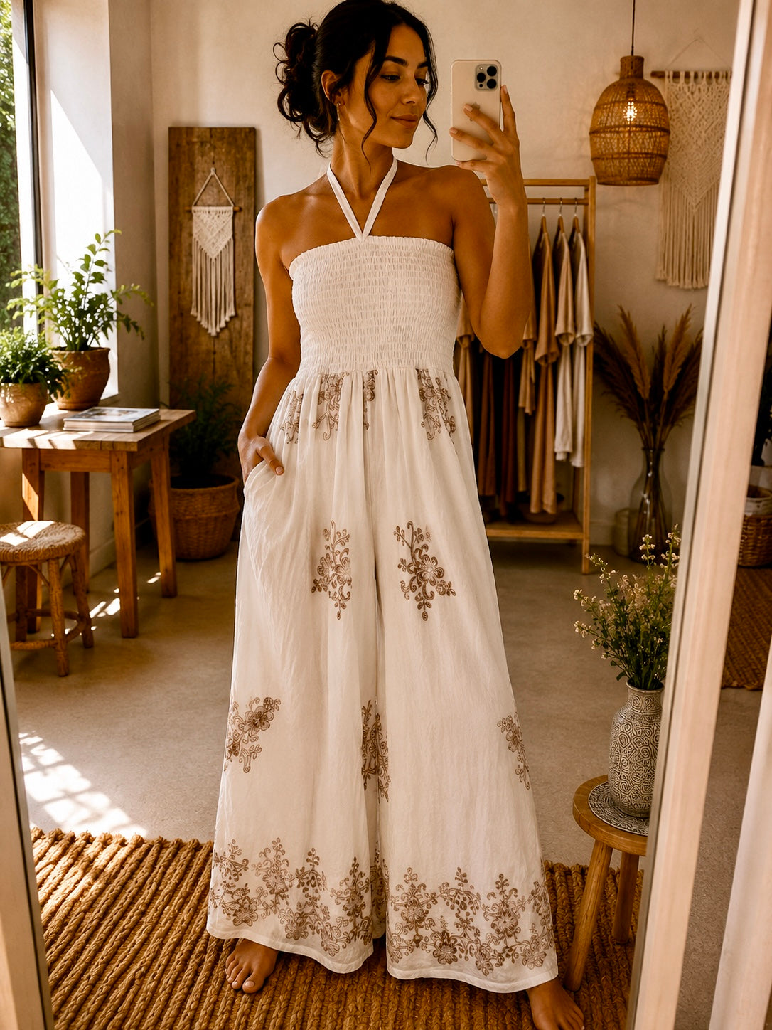 THE RAVELLO BANDEAU JUMPSUIT