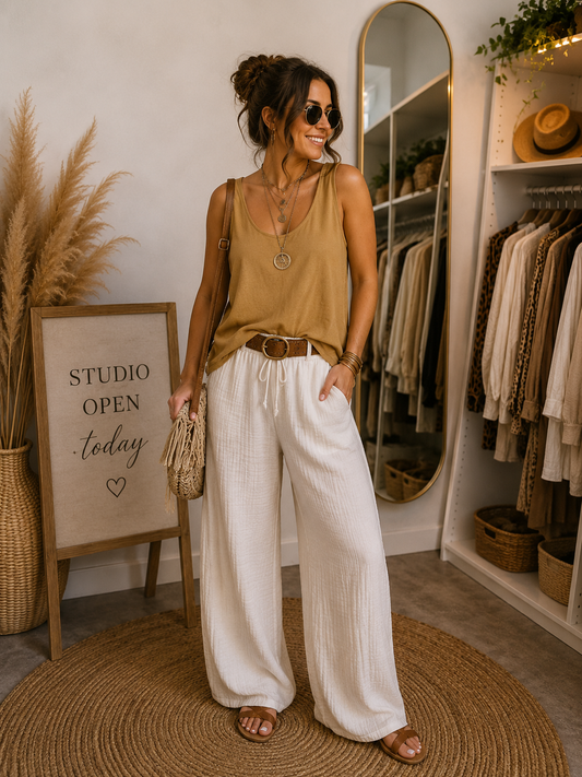 SCOOP NECK VEST