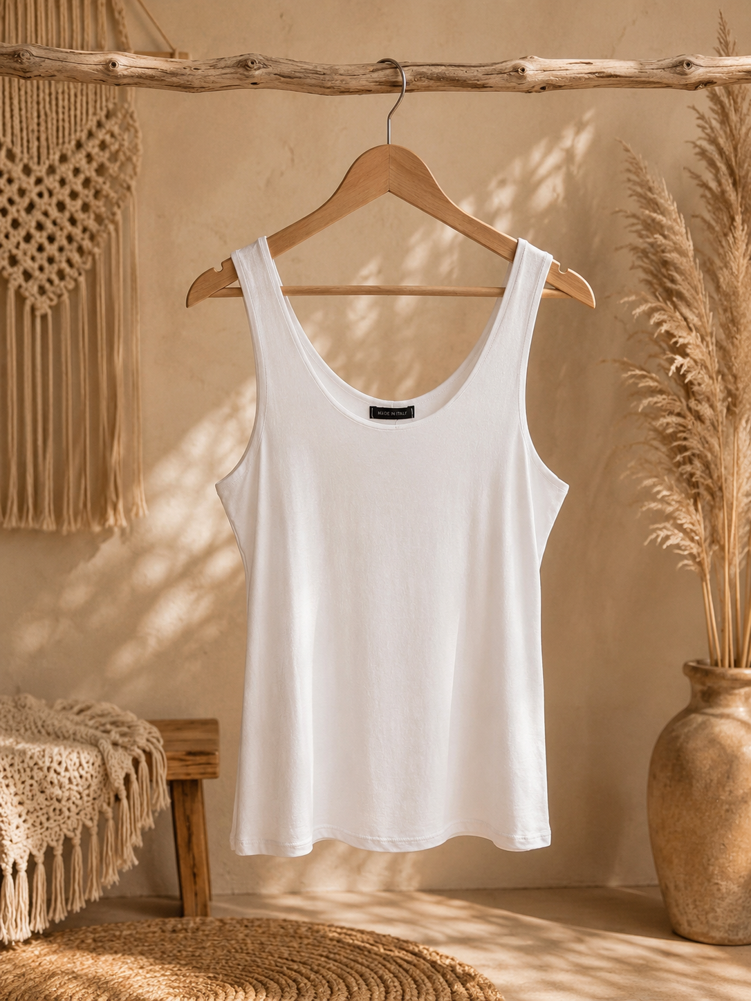 SCOOP NECK VEST