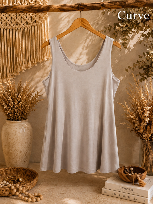SCOOP NECK VEST CURVE